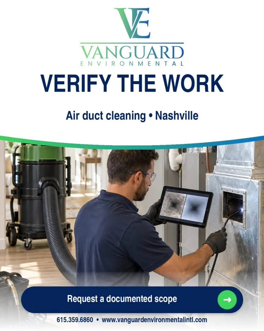Vanguard Air Duct Cleaning completion verification checklist: scope, document, restore, and disclose.